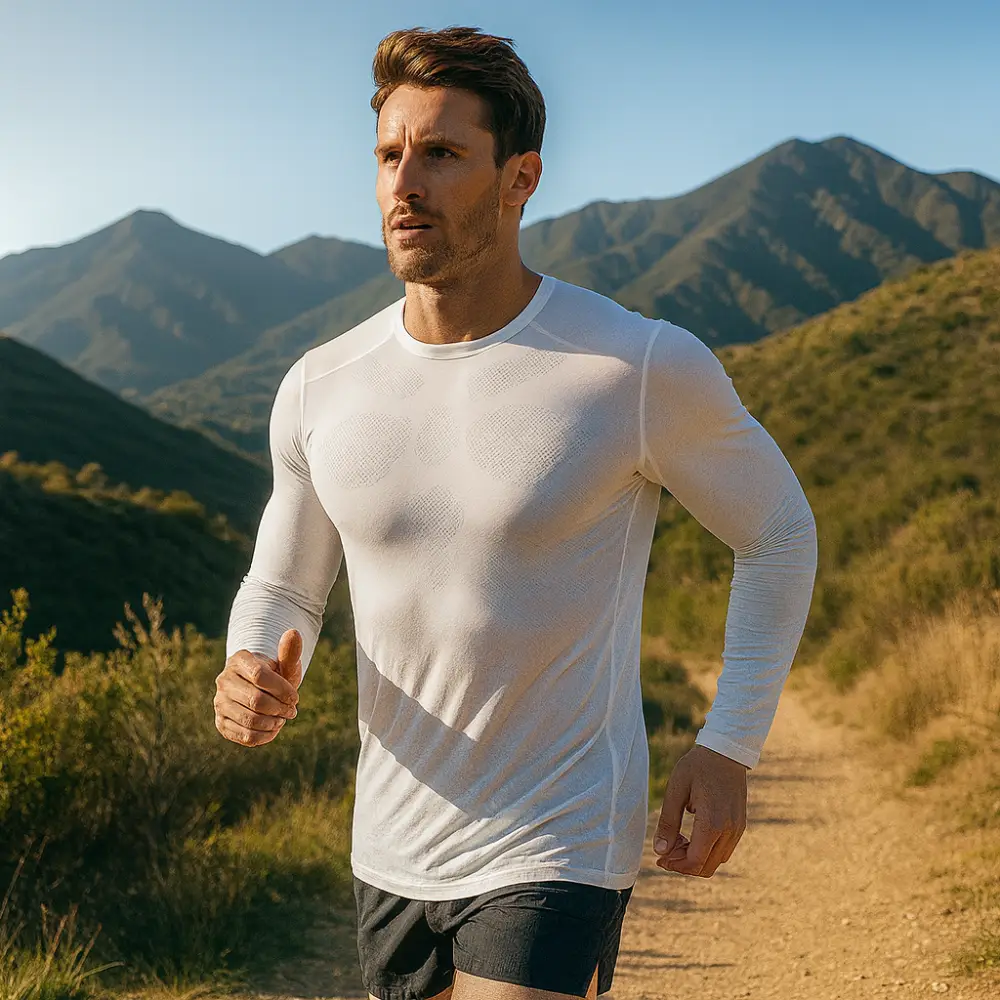 All Active Mens Aerobic Long Sleeve Top - Image 3