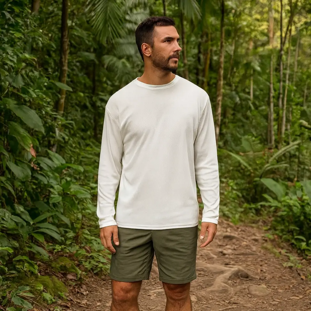 Cool T Mens Long Sleeve Wicking Top - Image 3