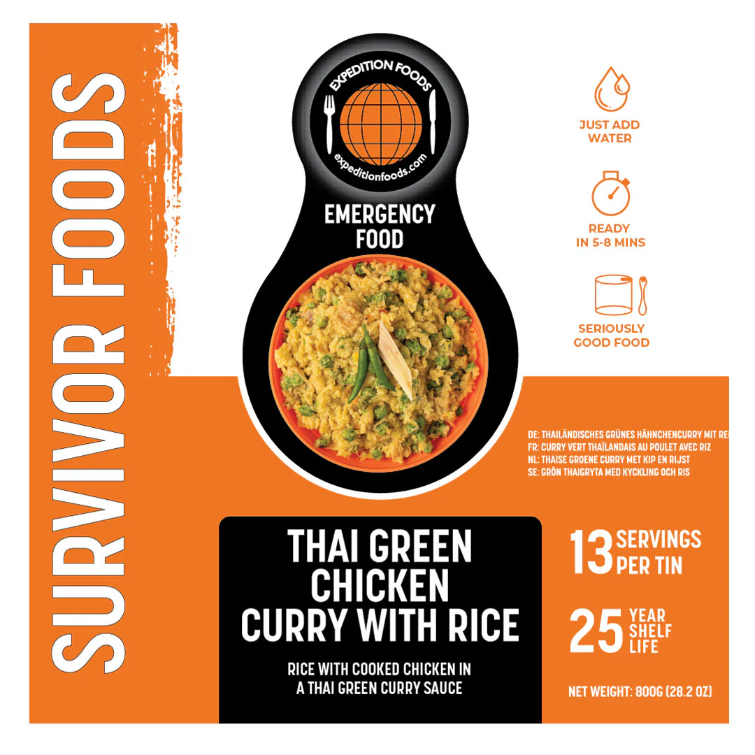 Expedition Foods Survivor Freeze Dried - Thai Green Curry (GF, DF) - Image 3