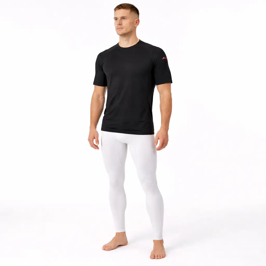 Factor 2 Mens Short Sleeve Mid Layer Top - Image 3
