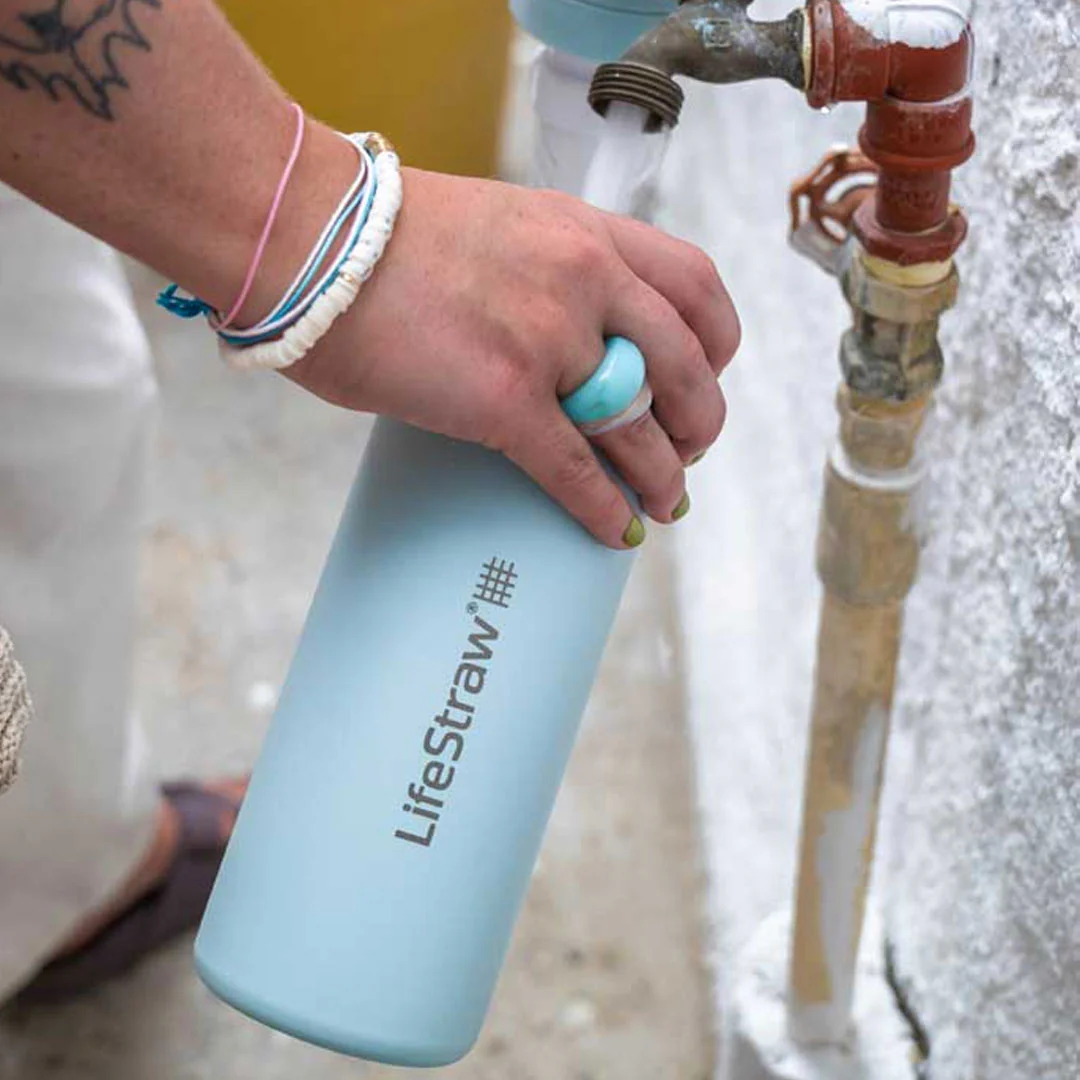 LifeStraw Vacuum Insulated Stainless Steel Water Filter Bottle 530ml - Image 4
