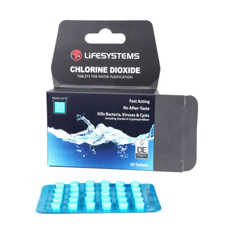 Lifesystems Chlorine Dioxide Water Purification Tablets - Image 3