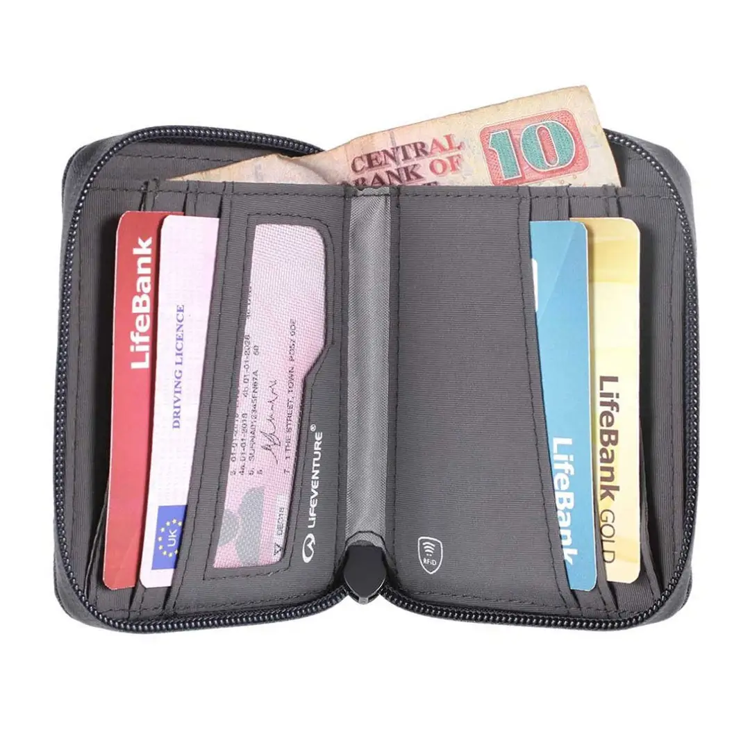 Lifeventure RFiD Zipped Bi-Fold Wallet - Image 4