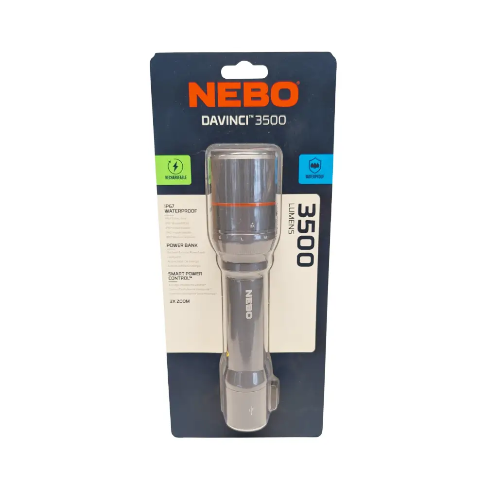 NEBO Davinci 3500 Lumen Rechargeable LED Hand Torch - Image 6